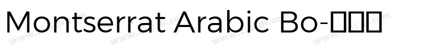 Montserrat Arabic Bo字体转换